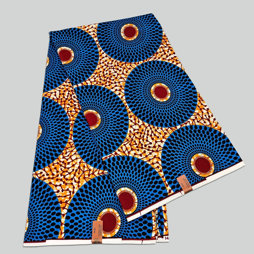 African Ankara Print - قماش هولندي أصلي مطبوع بالشمع، ملابس