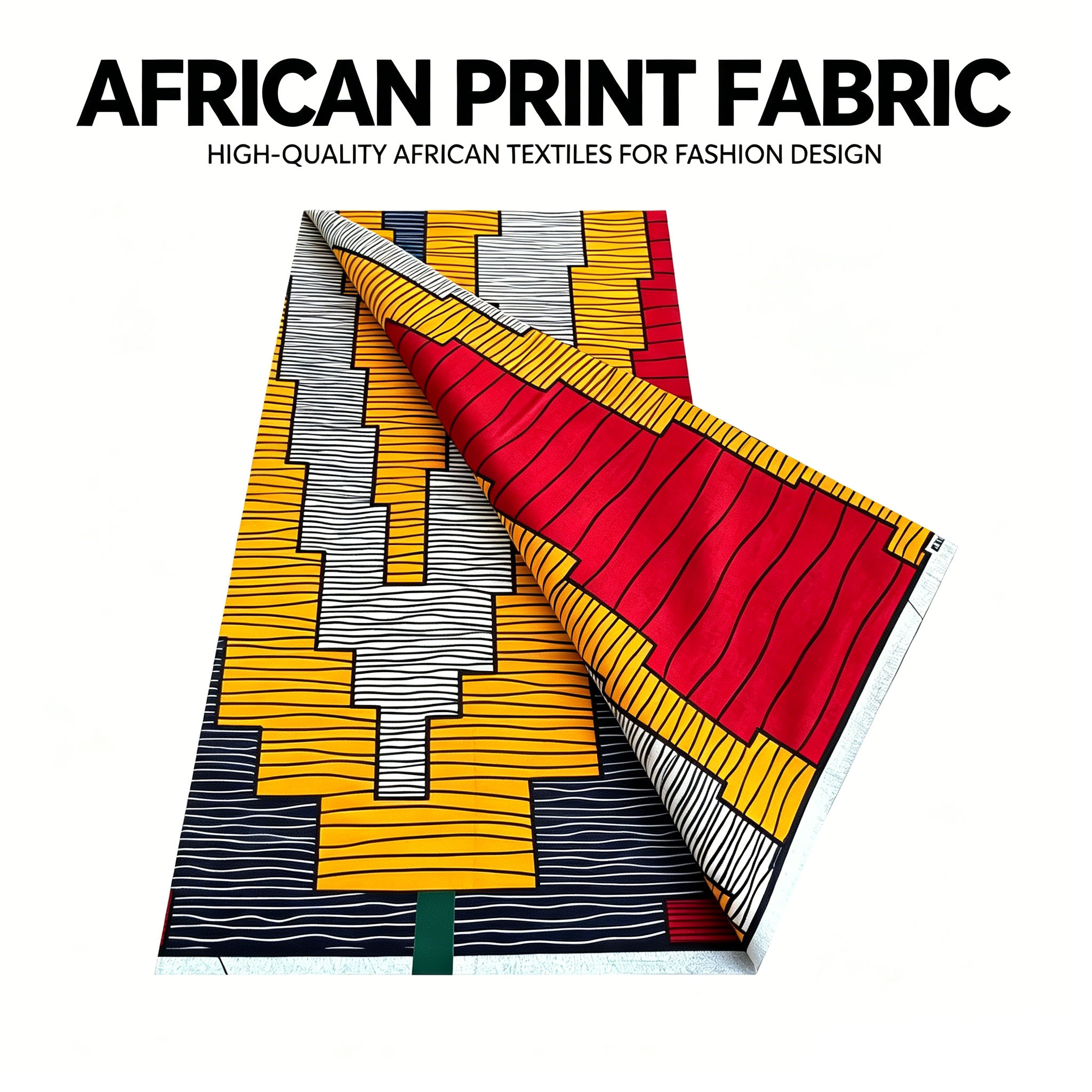 African Ankara Print - قماش أنقرة هندسي جديد لعام 2026،
