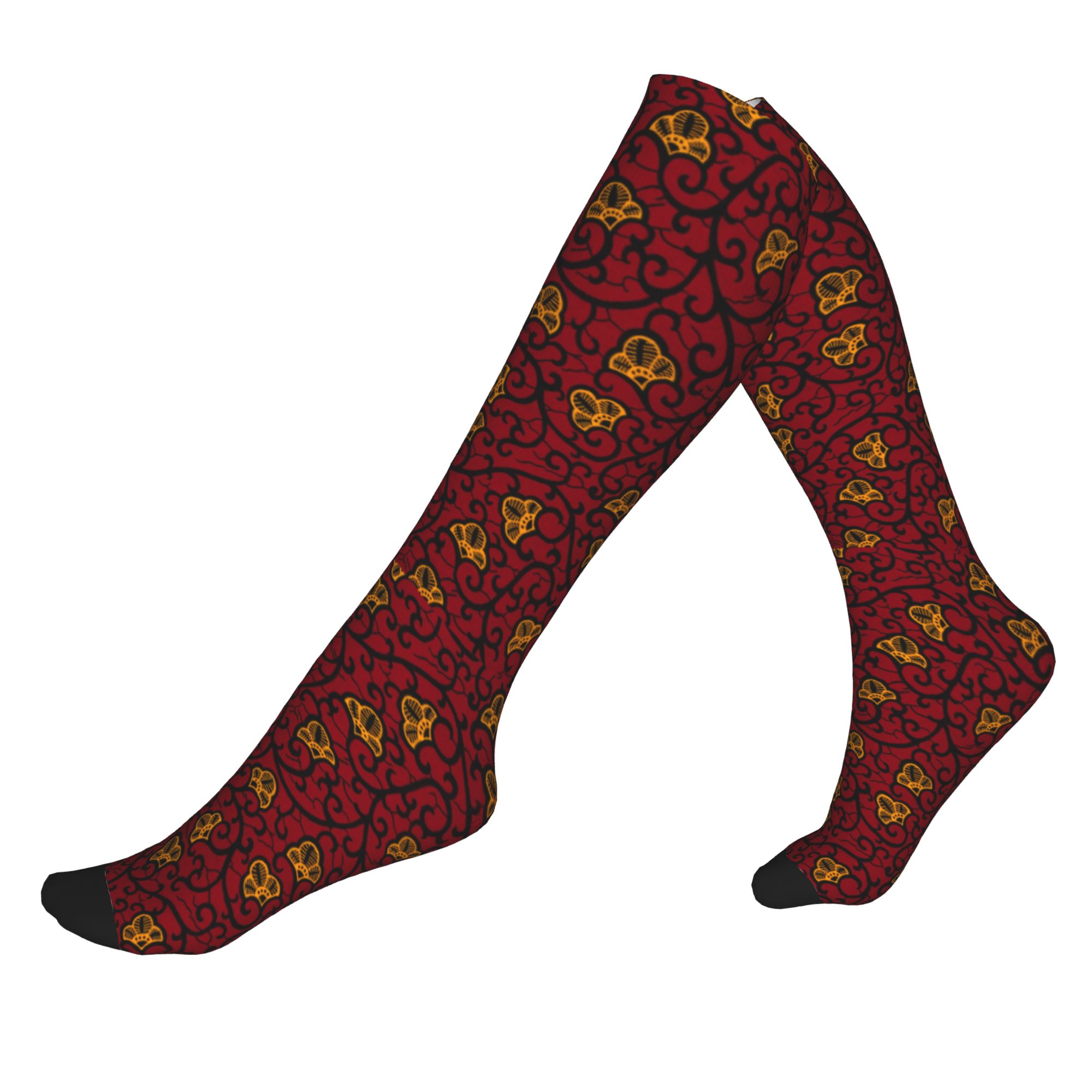 African Ankara Print - جوارب رجالية لطيفة بتصميم هندسي تقليدي