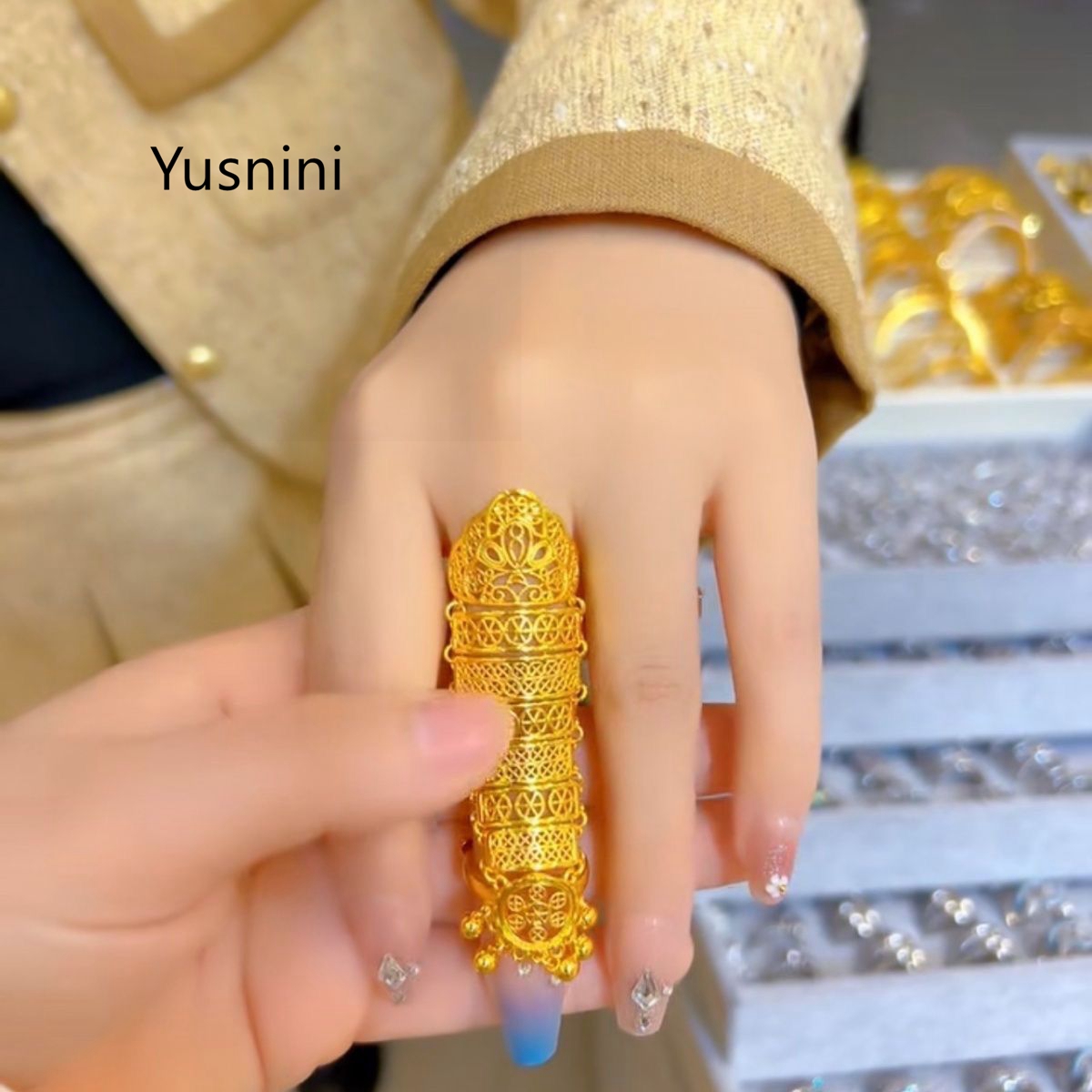 خاتم نسائي جديد رائج على الطرا - مراجعة Ethnic Fashion In Dubai وسعره