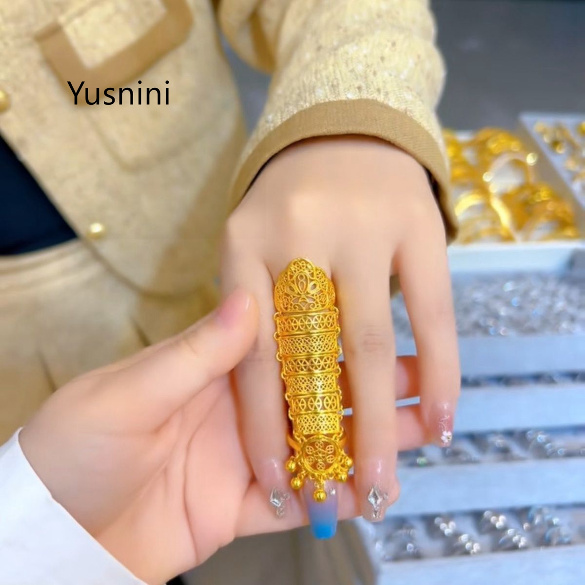 خاتم نسائي جديد رائج على الطرا - مراجعة Ethnic Fashion In Dubai وسعره