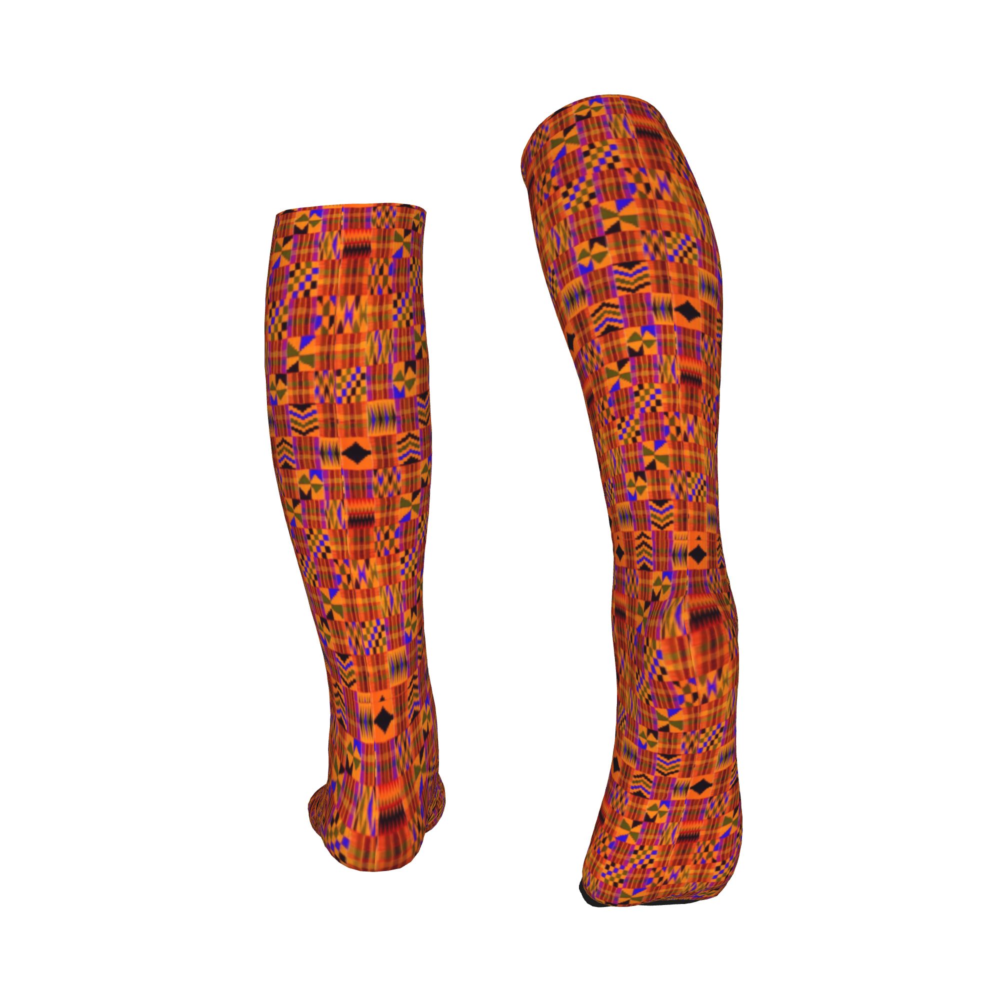 جوارب كاواي مطبوعة بنقوش عرقية - مراجعة African Ankara Print وسعره