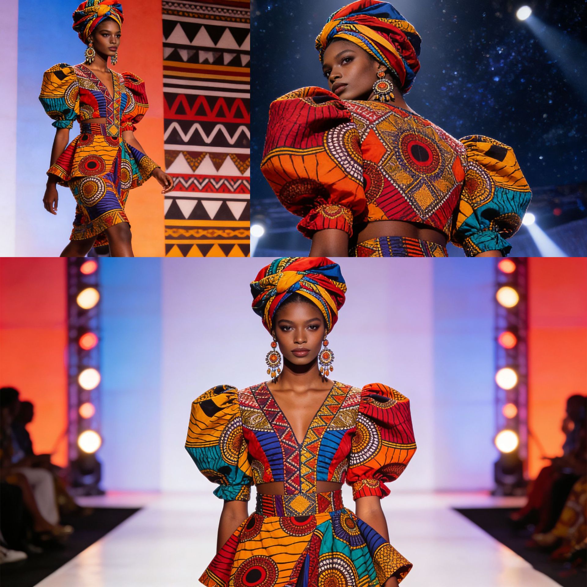 6 ياردات من قماش البوليستر الم - مراجعة African Ankara Print وسعره